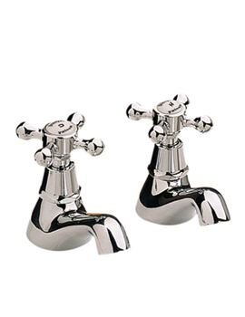 Twyford Mansfield Three Forth Inch Bath Pillar Taps | MF5215CP