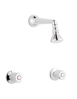 Twyford Logics 3 Hole Wall Mounted Shower Mixer | LG5710CP
