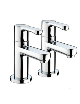 Bristan Nero Basin Taps Chrome | NR 1-2 C