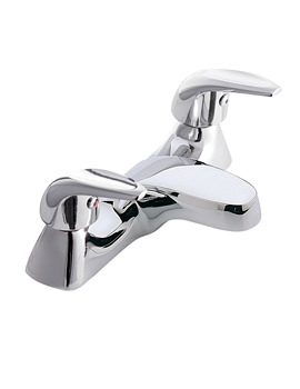 Twyford Aquations Low Flow 2 Hole Deck Mounted Bath Filler Tap | AQ5255CP