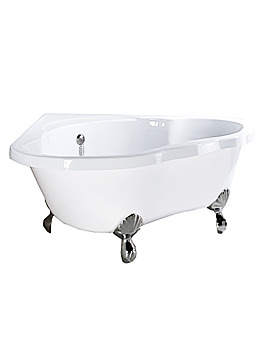 Roll top Heart Bath 1350 x 1350