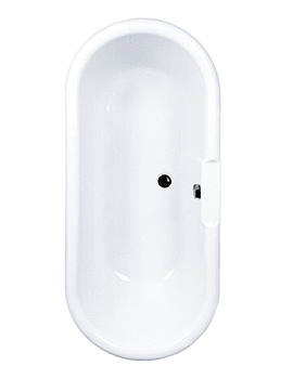 Carron Ascoli Freestanding Bath 1700 x 750 Black Feet | CABAS17075PA