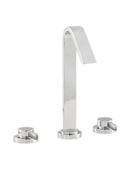 Hudson Reed Clio 3 Tap Hole Bath Mixer Tap