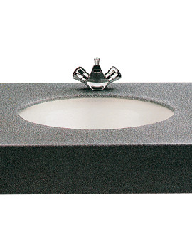 Twyford Aria Under Countertop No Tap Hole Washbasin 475 x 400mm | WB3050WH