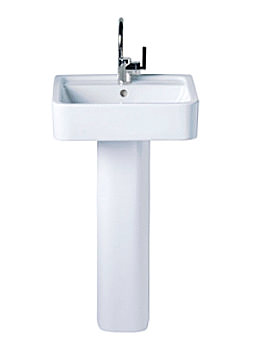 Ideal Standard White Full Pedestal Cube Basin 500mm | E1224, E1227
