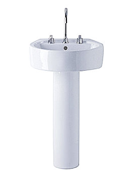 Ideal Standard White Full Pedestal Round Basin 500mm | E0117, E0015