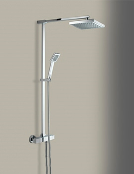 Bristan Quadrato Thermostatic Wall Mounted Shower Valve With Diverter And Fast Fix - QD SHXDIVFF C