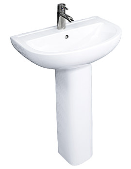 RAK Compact Full Pedestal Basin 550mm Wide