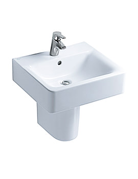 Ideal Standard Concept Cube Full Pedestal Basin 500mm | E7881, E7837
