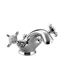 Bristan 1901 Mono Basin Mixer Tap Chrome With Pop-Up Waste | N BAS C