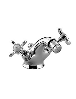 Bristan 1901 Mono Bidet Mixer Tap Chrome With Pop-Up Waste  | N BID C