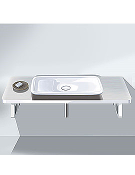 Image of Duravit PuraVida Basin 700mm On Console 1500mm | 037070 | PV 070CX