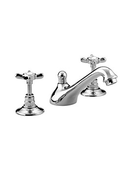Bristan 1901 3 Hole Basin Mixer Tap Chrome | N 3HBAS C