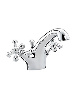 Bristan Colonial Mono Basin Mixer Tap Chrome With Pop-Up Waste | K BAS C