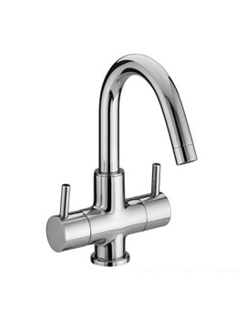 Bristan Prism 2 Handle Basin Mixer Tap With Swivel Spout | PM BAS2 C