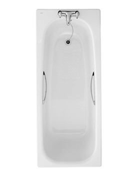 Twyford Assisted Slip Resist Steel Bath With Grips 1700 x 700mm | AS1170WA