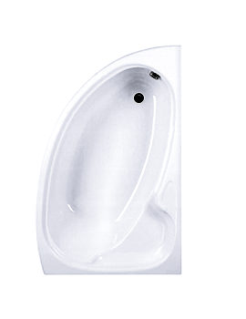 Carron Dove Offset Corner Left Hand Bath 1550 x 950mm
