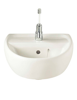 Twyford Sola Wall Mounted Handrinse Basin 400 x 345mm | SA4111WH