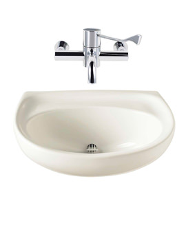 Twyford Sola Spectrum Wall Mounted Washbasin 500mm | SA4280WH