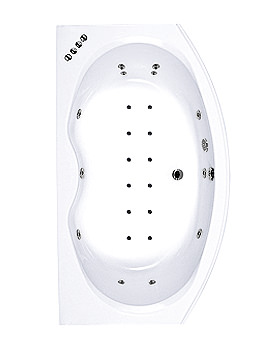 Phoenix Napoli Whirlpool Bath System 1, 2 And 3 with RH Screen