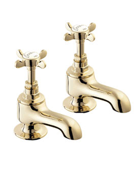 Deva Coronation Bath Taps Gold In Blister | CR20-501BLIS