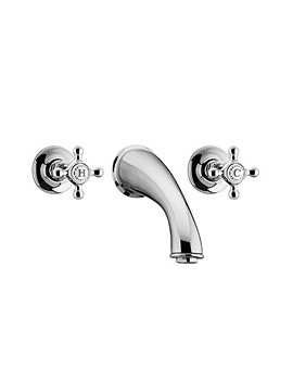 Bristan Trinity 3 Hole Wall Mounted Bath Filler Tap | TY 3HBF C