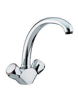 Bristan Montreal Kitchen Monobloc Sink Mixer Tap White | M SNK WHT