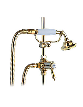 Bristan Trinity Traditional Gold In Line Divertor 2 Outlets | TY SDIV G