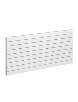 Lotus 1 White Horizontal Decorative Radiator 650 x 1400mm | DH 1 LO3 W