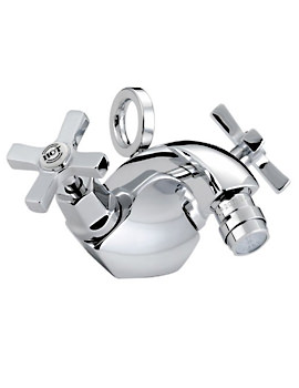 Bristan Art Deco Mono Bidet Mixer Tap With Pop-Up Waste  | D BID C