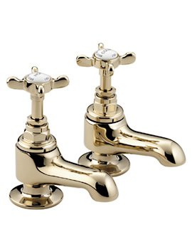 Bristan 1901 Bath Taps Gold | N 3-4 G