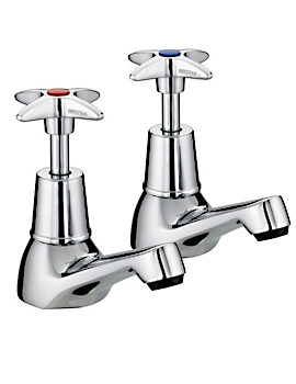 Bristan 5412 Value Cross Top Basin Taps | VAX 1-2 C