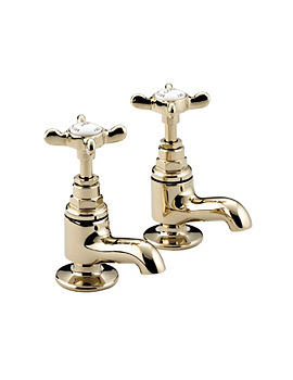 Bristan 1901 Vanity Basin Taps Gold | N VAN G