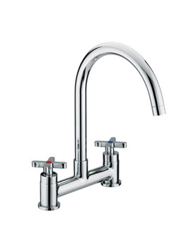 Bristan Design Utility Crosshead Kitchen Deck Sink Mixer Tap | DUX DSM C