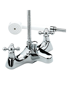 Bristan Regency Deck Mounted Bath Shower Mixer Tap Chrome Plated  | R DBSM C