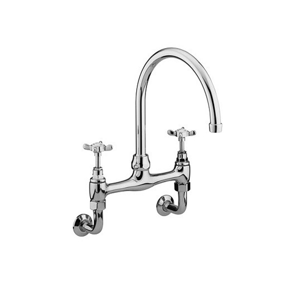 Bristan 1901 Wall Mounted Bridge Sink Mixer Tap N WMDSM C