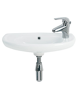 Twyford Galerie Optimise Short Projection Basin 535 x 260mm | GP4051WH