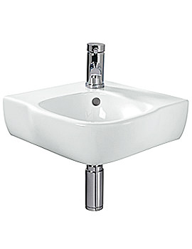 Twyford Moda Corner Washbasin 500 x 485mm | MD4191WH