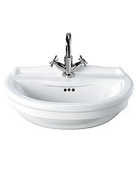 Twyford Integrity Semi Recessed Washbasin 550 x 435mm | IY4641WH