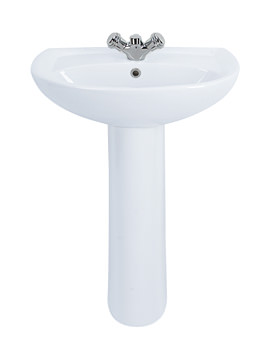 Twyford Galerie Optimise 1 Centre Tap Hole Washbasin 580 x 375mm | GP4221WH