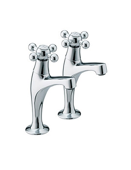 Bristan Regency High Neck Pillar Taps | RG HNK C