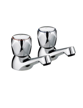 Bristan Value Club Basin Taps With No Metal Heads | VAC 1/2 C NH