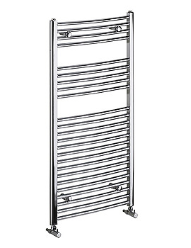 Bristan Gina Curved Ladder Rail White 600 X 1450mm | LR G1456C W