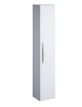 Bauhaus Stream White Wall Hung Tower Storage Unit 300mm | ST3016WG