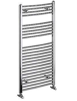 Bristan Gina Curved Ladder Rail Chrome 600 x 700 | LR G706C C