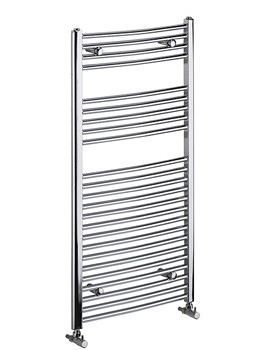 Bristan Gina Curved Ladder Rail White 600 x 700 | LR G706C W