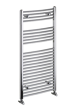 Bristan Gina Electric Curved Ladder Rail White 600 X 1750mm | LR G1756C W E