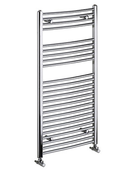 Bristan Gina Electric Curved Ladder Rail Chrome 600 x 700mm | LR G706C C E