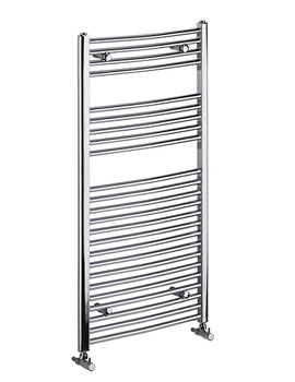 Bristan Gina Electric Curved Ladder Rail White 600 x 700mm | LR G706C W E