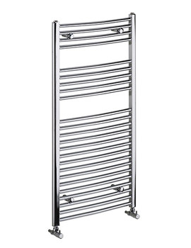 Bristan Gina Electric Curved Rail Chrome 600 x 1000mm| LR G1006C C E